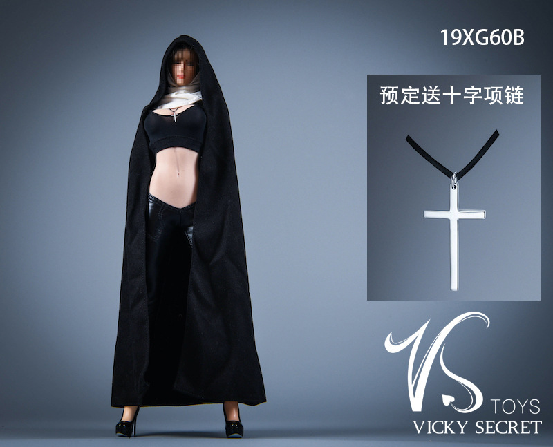 1/6 Mujer Soldado Disfraz Accesorios Bolsa Iglesia Monja Traje Solo Ropa Sin Muñecas - Imagen 26 de 27