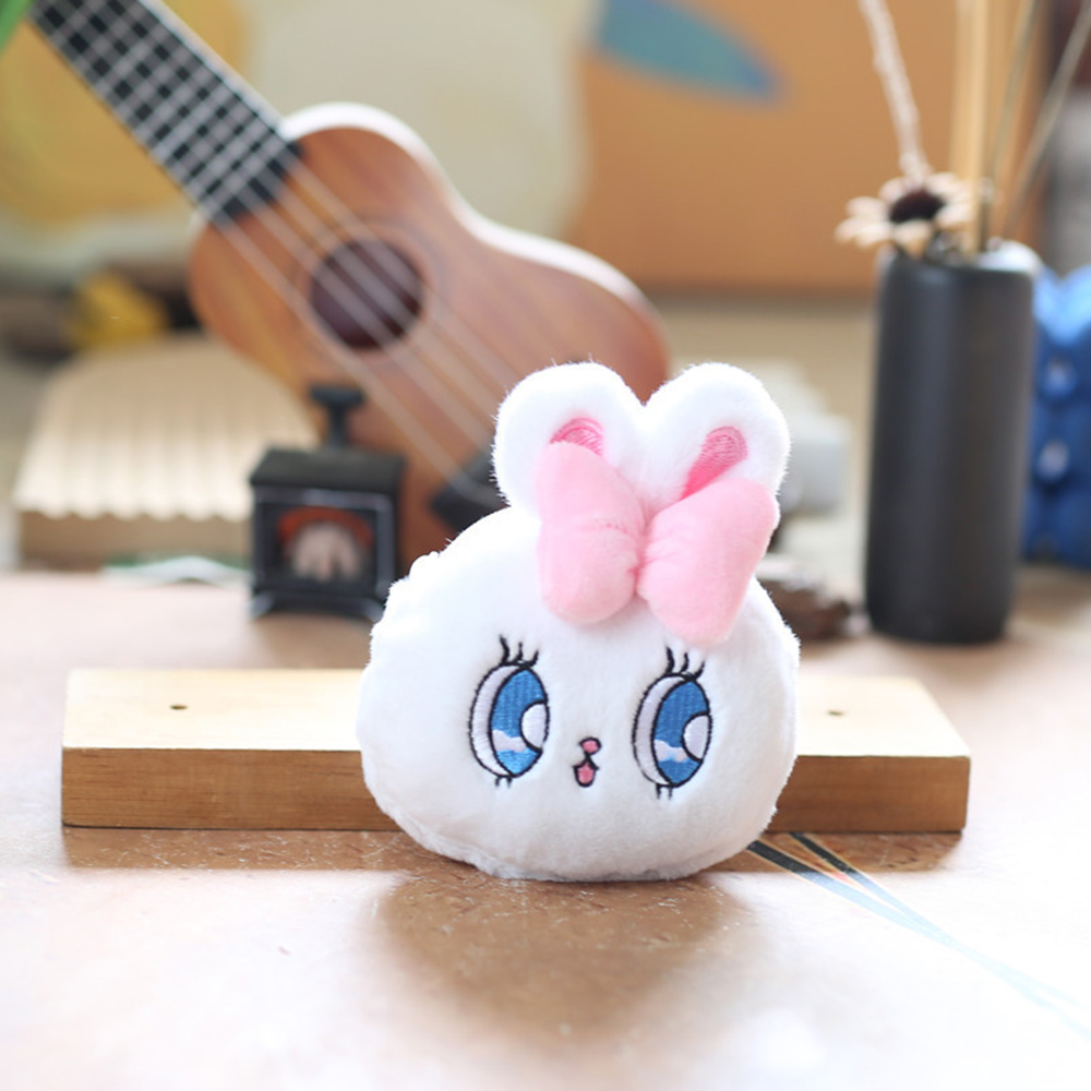 Geldbörse Für Damen Plüsch Oster Hase Motiv 12cm Lila Passend Für Kopfhörer - Picture 14 of 14