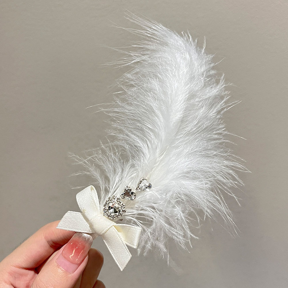 Haaraccessoire Für Lange Kurze Haare Feder Haarspange Für Damen Mädchen - Picture 13 of 14
