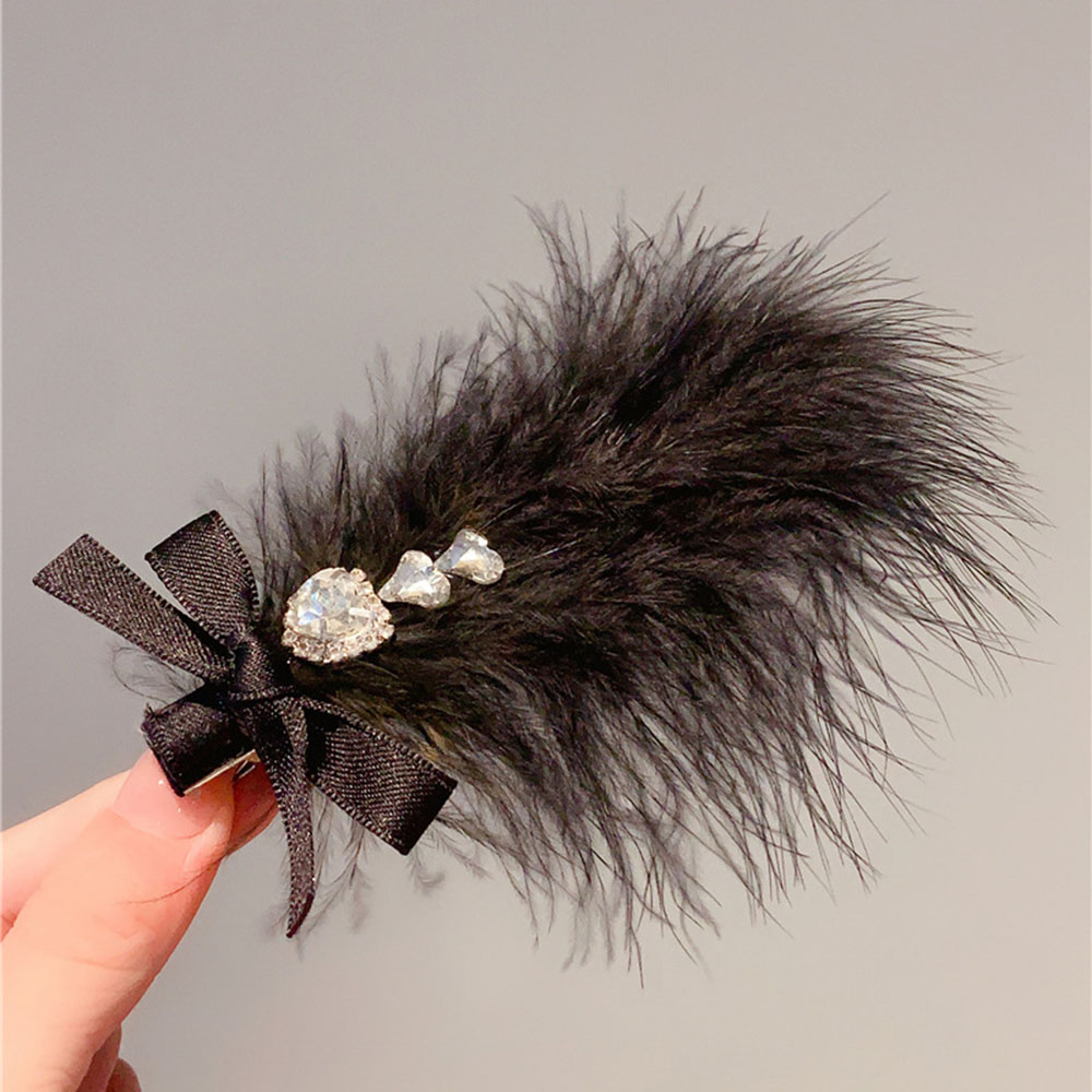 Haaraccessoire Für Lange Kurze Haare Feder Haarspange Für Damen Mädchen - Picture 14 of 14