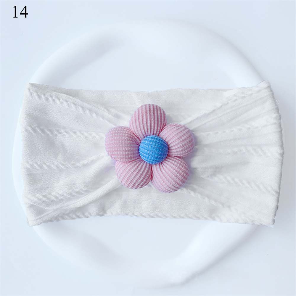 Kopfband Für Babys Mit Blumen Verzierung Aus Nylon Und Kord - Picture 39 of 44
