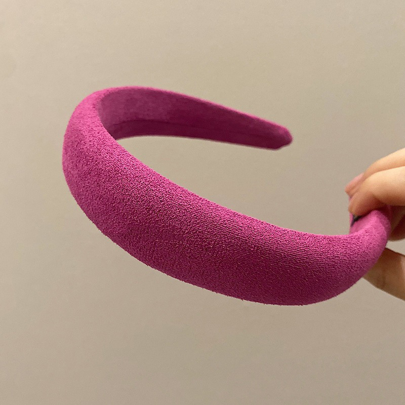 Stirnband Für Damen Breite 3cm Plüschmaterial In Leuchtenden Farben - Picture 24 of 26