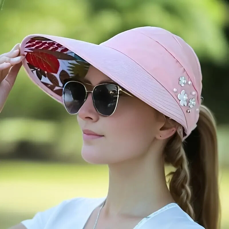 Outdoor Faltbarer Sonnenschutz Hut Trendige atmungsaktiv Sommerhut für Frauen **