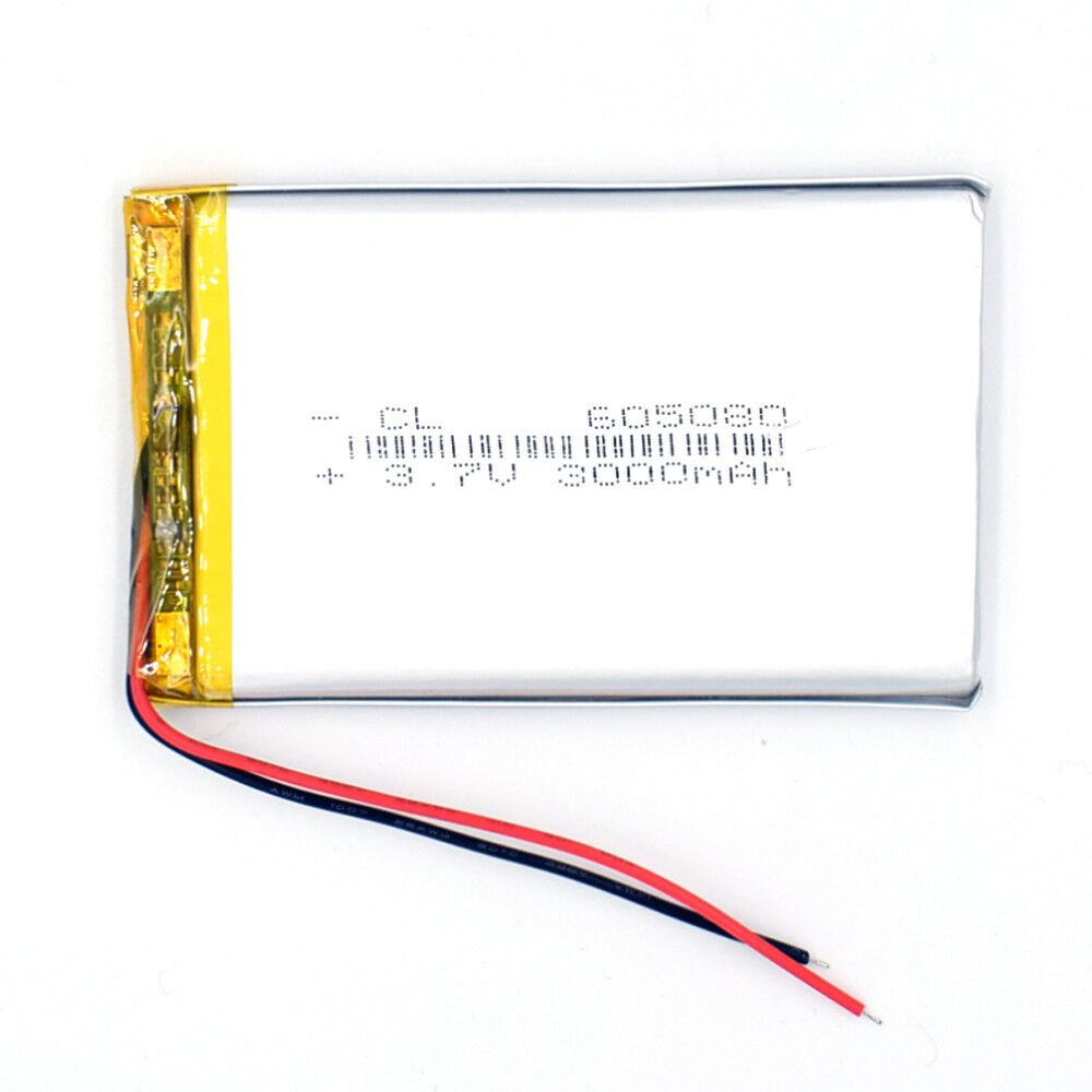 3.7V 3000 mAh 605080 Li-Polymer wiederaufladbare Batterie Li Po für GPS Recorder - Picture 11 of 12