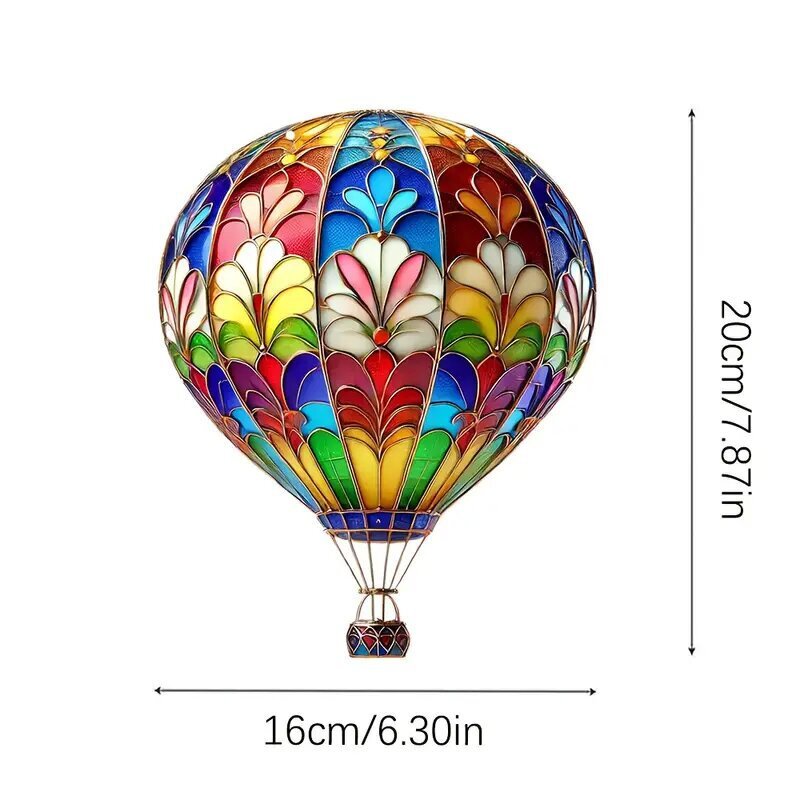 Hot air balloon model Acrylic pendant hot air balloon solar garden Decoration