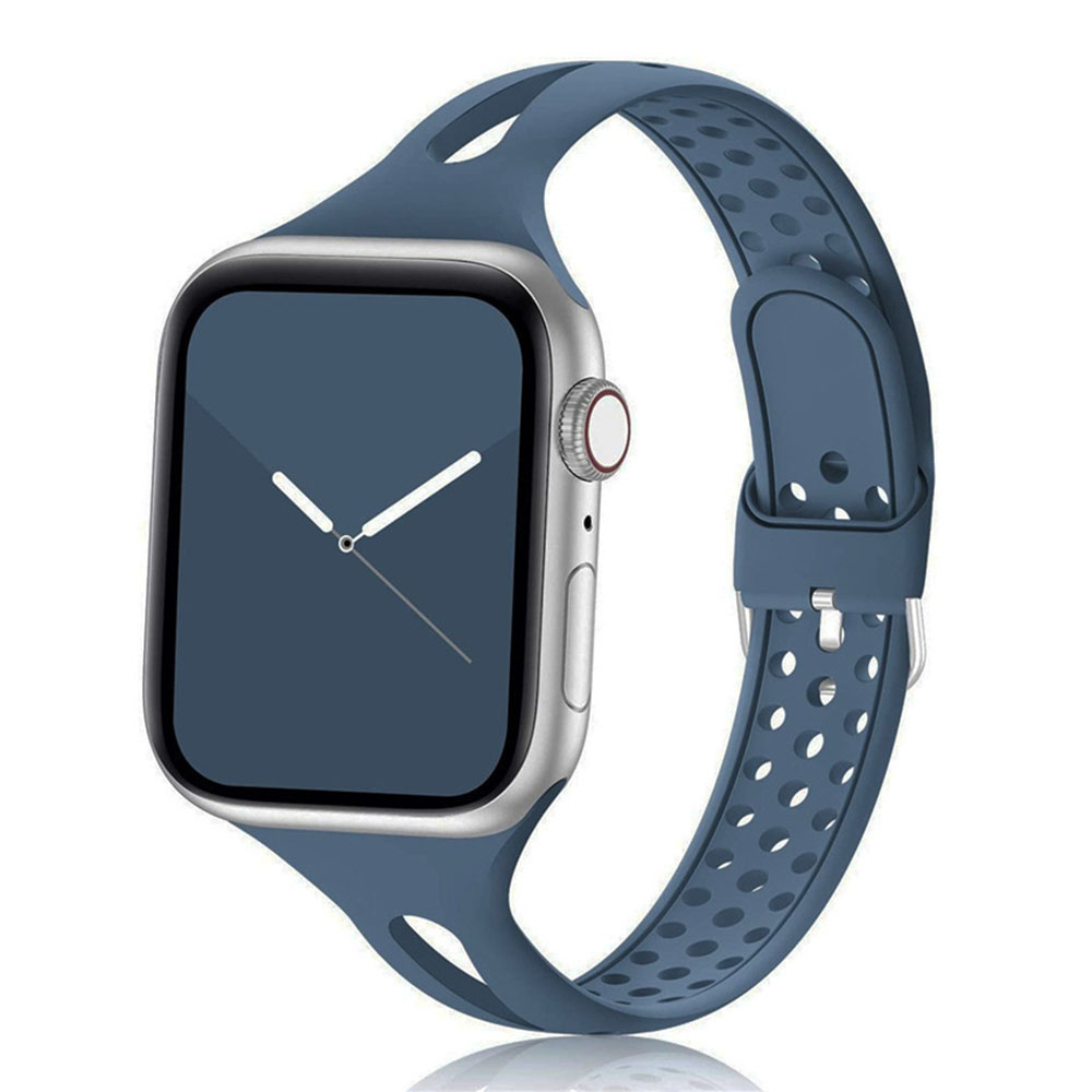 Bracelet de Montre Sport en Silicone Doux Compatible Apple Watch 38-45mm - Zdjęcie 21 z 39