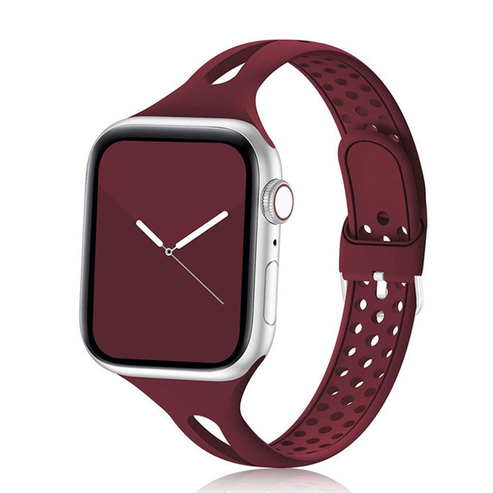 Bracelet de Montre Sport en Silicone Doux Compatible Apple Watch 38-45mm - Zdjęcie 27 z 39