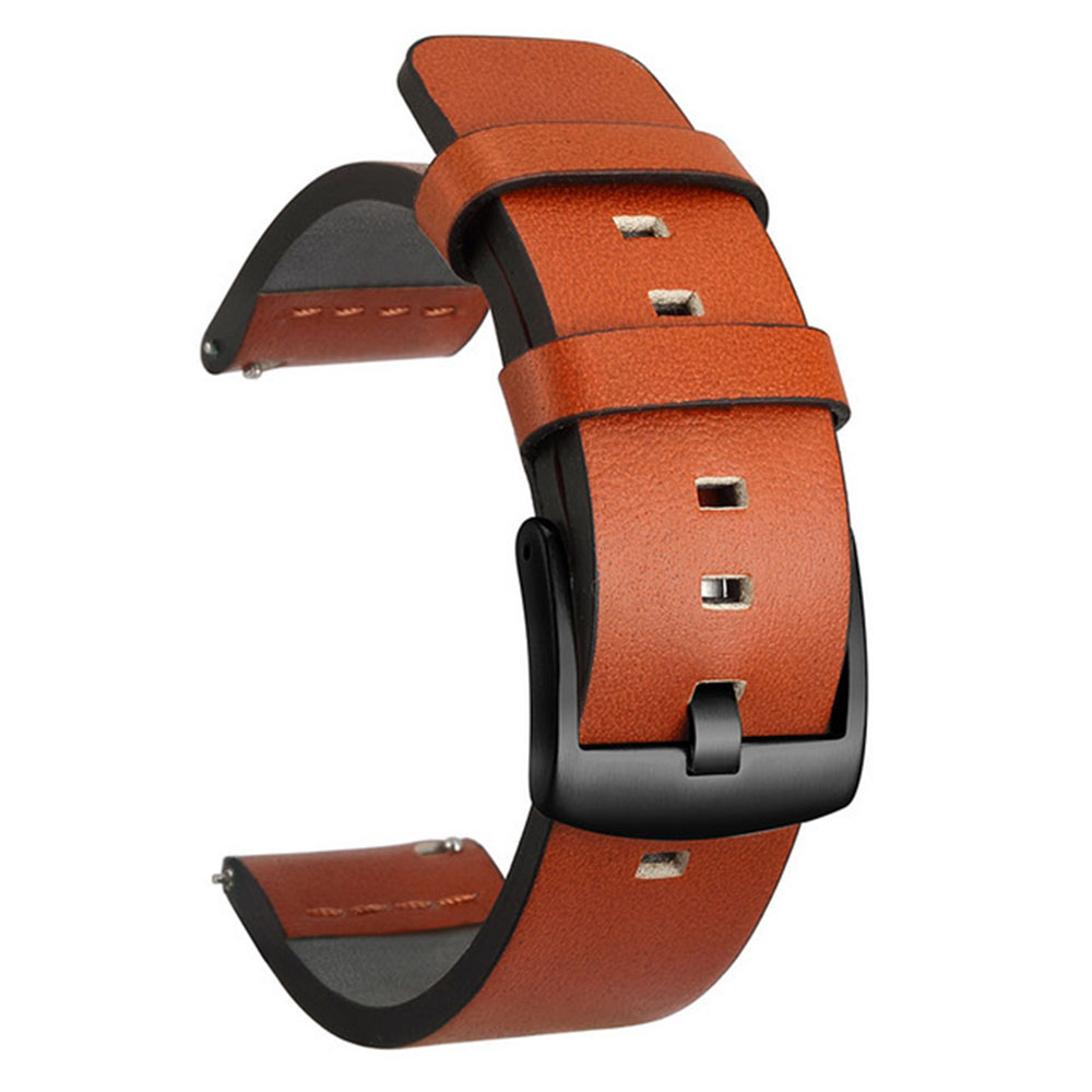 Bracelet De Montre Connectée En Cuir Véritable 20/22mm Avec Système De Libératio - Zdjęcie 26 z 37