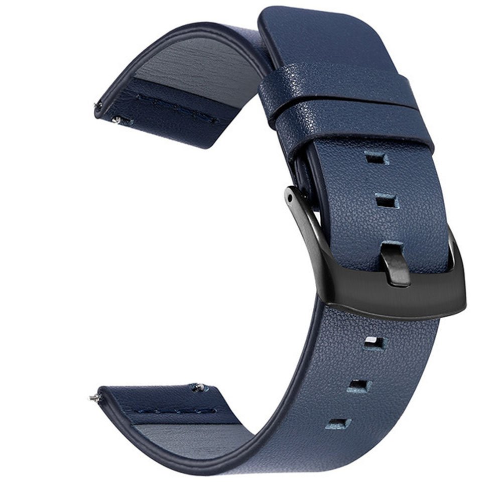 Bracelet De Montre Connectée En Cuir Véritable 20/22mm Avec Système De Libératio - Zdjęcie 30 z 37