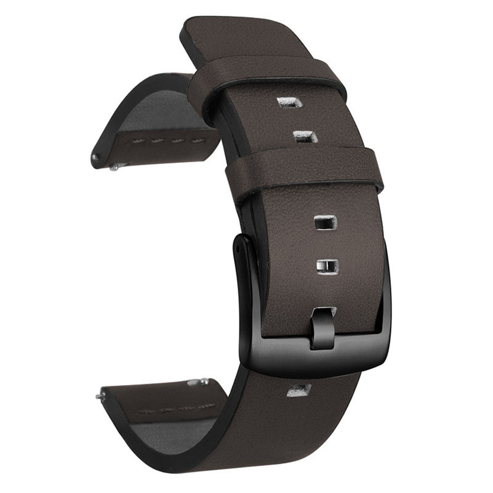 Bracelet De Montre Connectée En Cuir Véritable 20/22mm Avec Système De Libératio - Zdjęcie 37 z 37