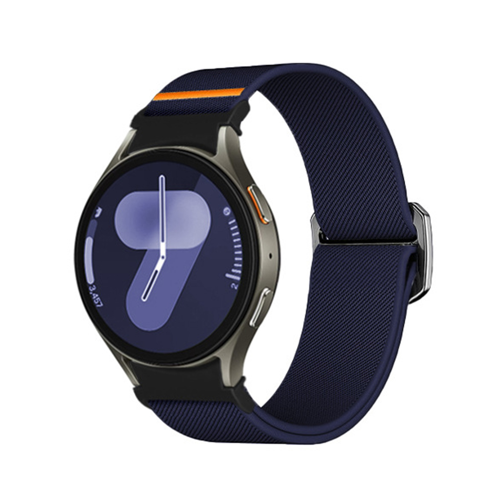 Bracelet de Montre Connectée Nylon Noir Ajustable Pour Galaxy Watch 4/5/6/7 - Zdjęcie 30 z 32