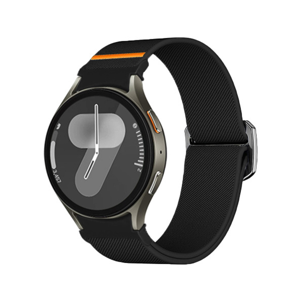 Bracelet de Montre Connectée Nylon Noir Ajustable Pour Galaxy Watch 4/5/6/7 - Zdjęcie 32 z 32