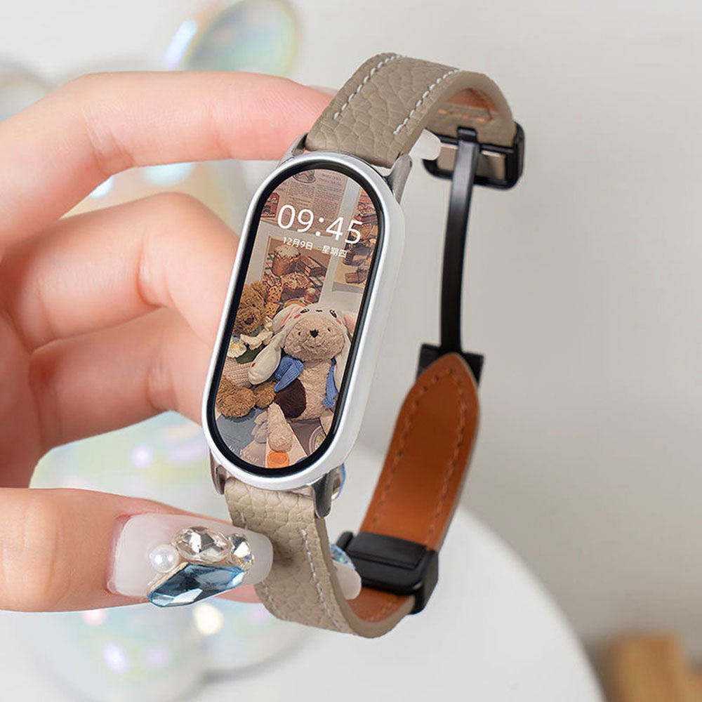 Bracelet de Montre Connectée en Cuir Réglable pour Wrist Size 5.6”-8.2” - Zdjęcie 24 z 32
