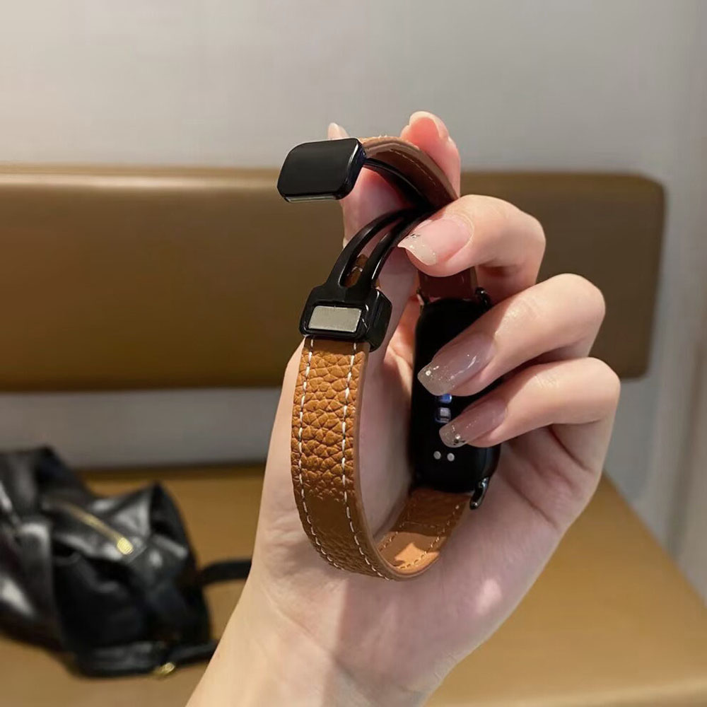 Bracelet de Montre Connectée en Cuir Réglable pour Wrist Size 5.6”-8.2” - Zdjęcie 26 z 32
