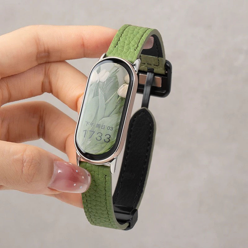 Bracelet de Montre Connectée en Cuir Réglable pour Wrist Size 5.6”-8.2” - Zdjęcie 32 z 32