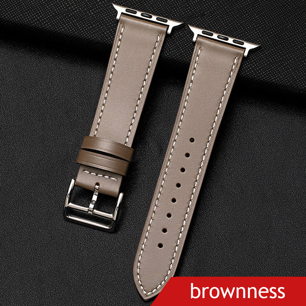 Bracelet Sport En Cuir Pour Apple Watch Series 2 3 4 5 6 7 SE 38mm 40mm 41mm 42m - Zdjęcie 33 z 38