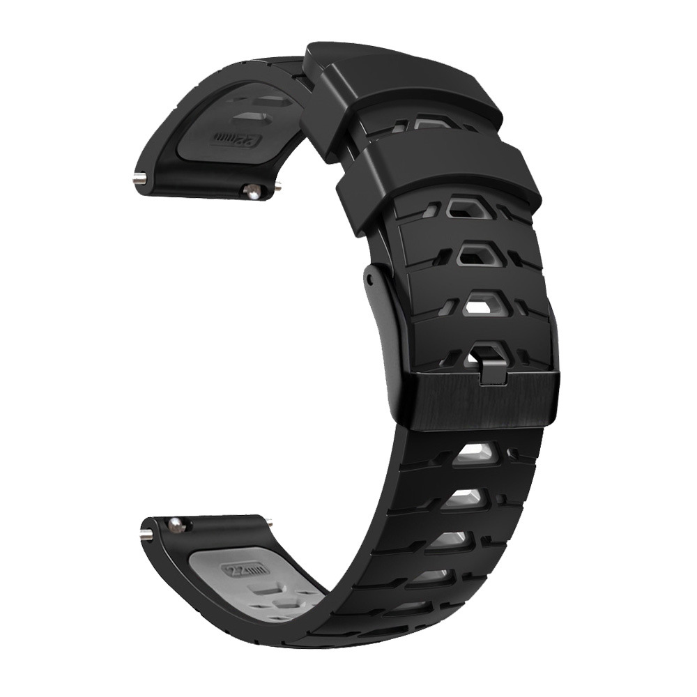 Bracelet de Montre en Silicone Noir 22mm Compatible avec C20 Pro - Résistant à l - Zdjęcie 30 z 35