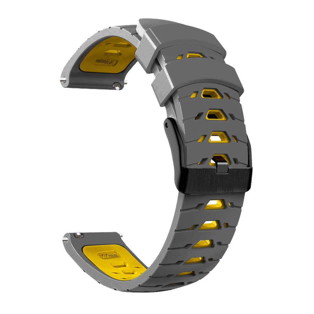 Bracelet de Montre en Silicone Noir 22mm Compatible avec C20 Pro - Résistant à l - Zdjęcie 31 z 35