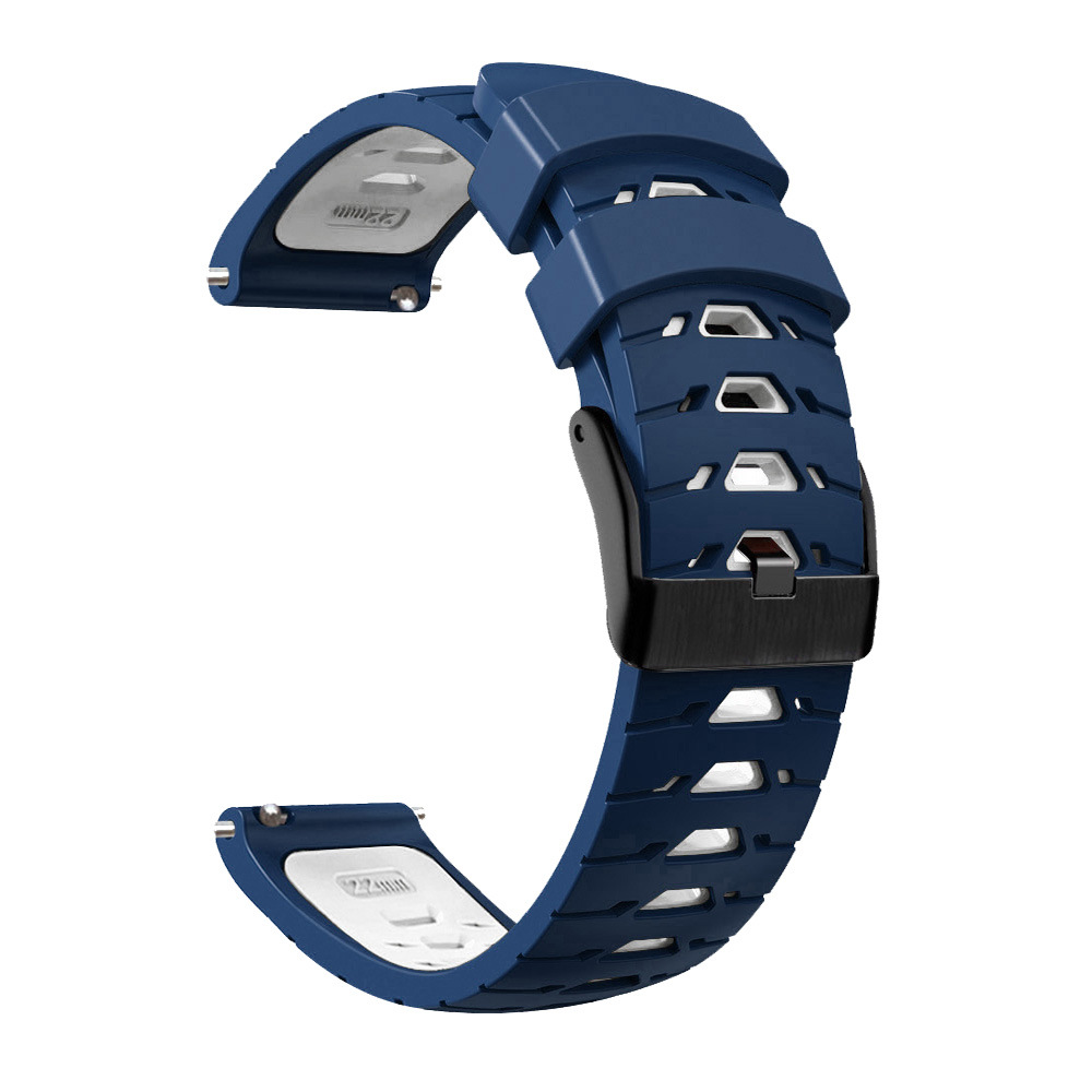 Bracelet de Montre en Silicone Noir 22mm Compatible avec C20 Pro - Résistant à l - Zdjęcie 33 z 35