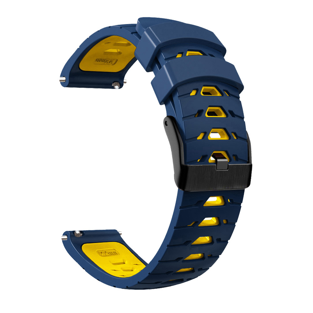 Bracelet de Montre en Silicone Noir 22mm Compatible avec C20 Pro - Résistant à l - Zdjęcie 34 z 35