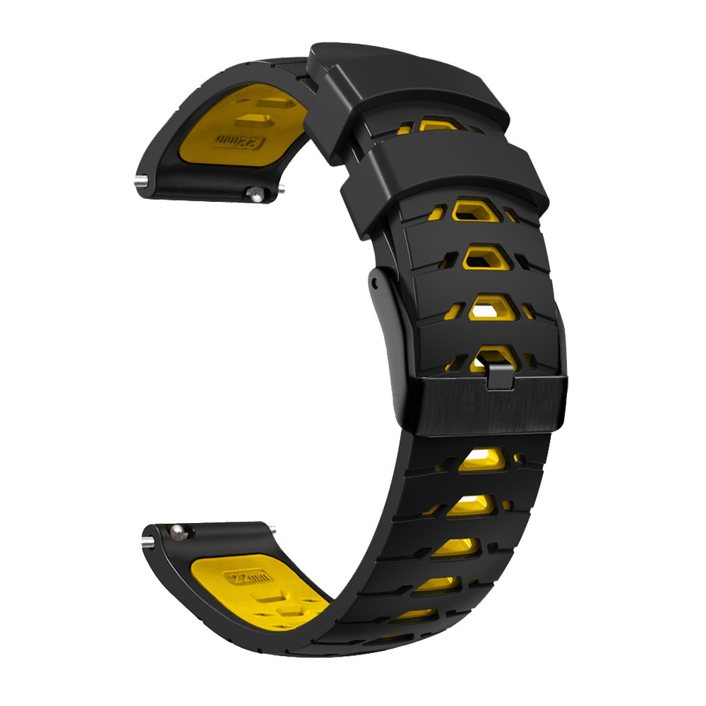 Bracelet de Montre en Silicone Noir 22mm Compatible avec C20 Pro - Résistant à l - Zdjęcie 35 z 35