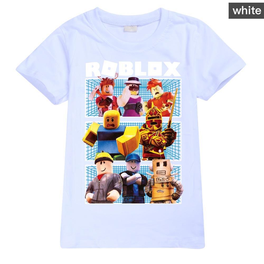 Boys Girls Roblox Casual Short Sleeve 100% Cotton Kids T-Shirt Tops T shirt Tee - Picture 3 of 15
