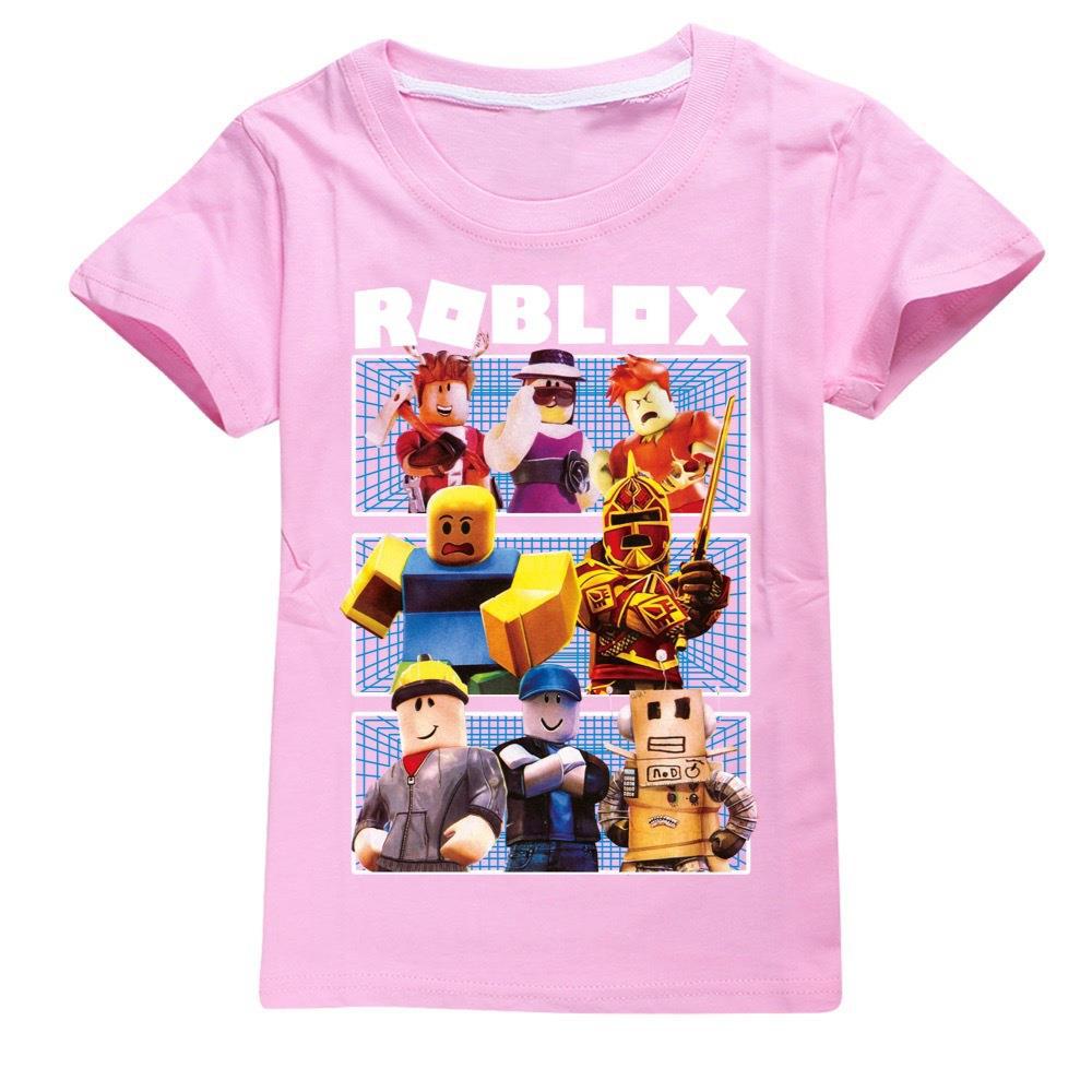 Boys Girls Roblox Casual Short Sleeve 100% Cotton Kids T-Shirt Tops T shirt Tee - Picture 4 of 15