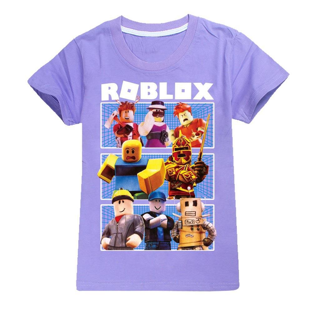 Boys Girls Roblox Casual Short Sleeve 100% Cotton Kids T-Shirt Tops T shirt Tee - Picture 7 of 15