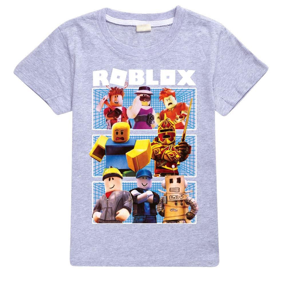 Boys Girls Roblox Casual Short Sleeve 100% Cotton Kids T-Shirt Tops T shirt Tee - Picture 8 of 15