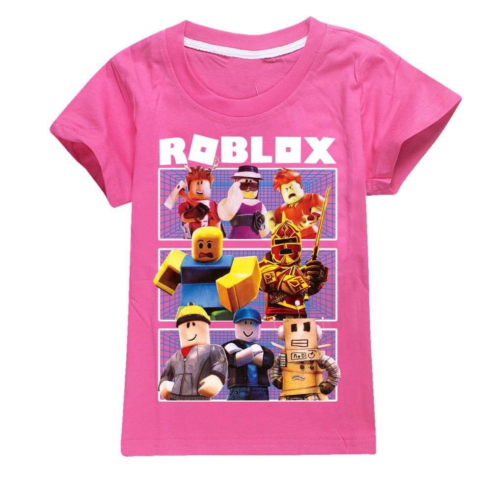 Boys Girls Roblox Casual Short Sleeve 100% Cotton Kids T-Shirt Tops T shirt Tee - Picture 12 of 15