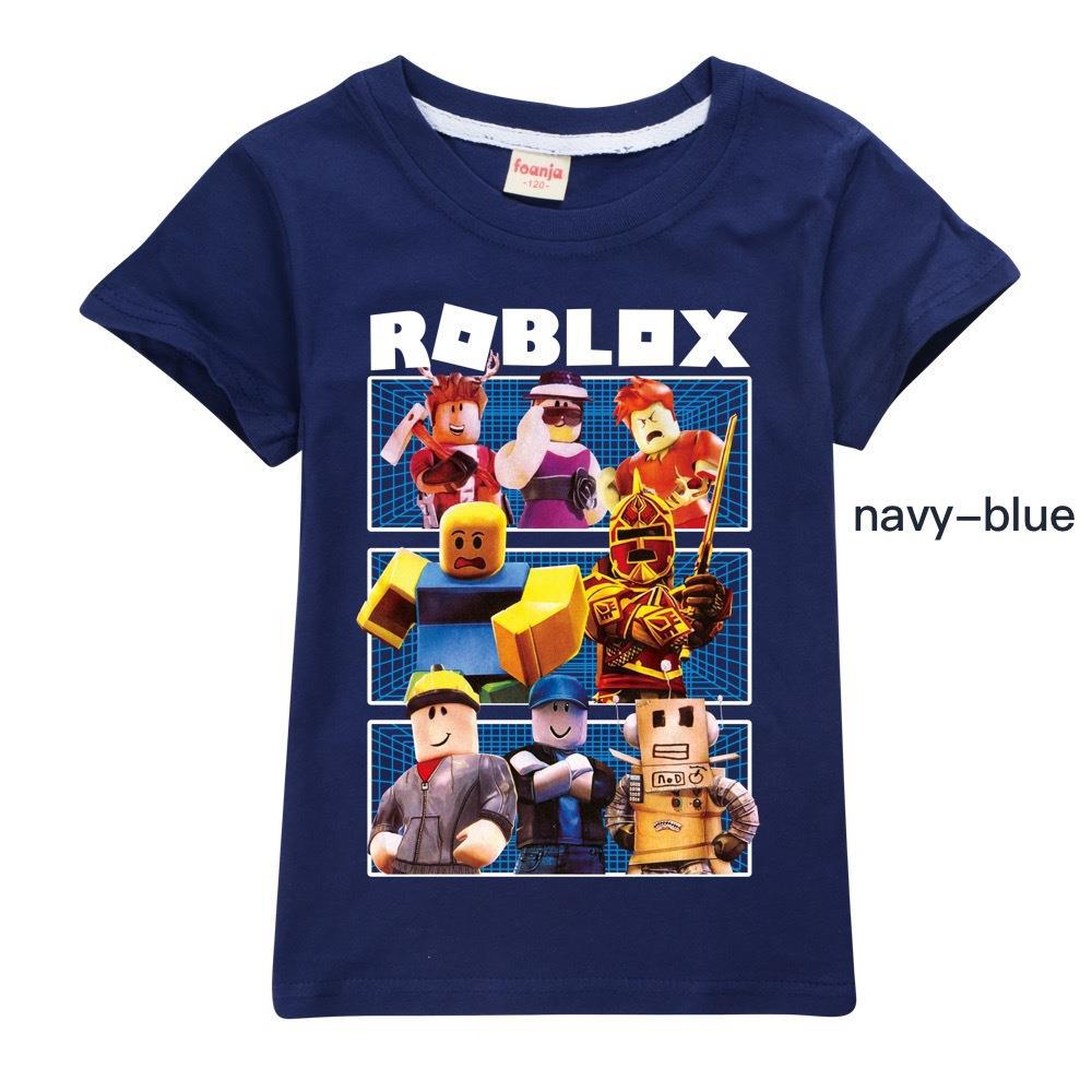 Boys Girls Roblox Casual Short Sleeve 100% Cotton Kids T-Shirt Tops T shirt Tee - Picture 13 of 15