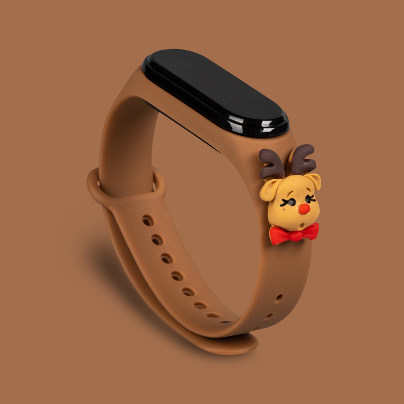 Bracelet Silicone Noël Compatible Xiaomi Mi Band 5 6 7 Accessoire Montre Connect - Zdjęcie 25 z 33