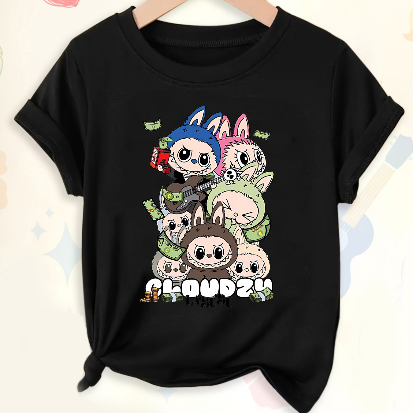 Camiseta corta de verano anime periférica tendencia bidimensional informal a juego - Imagen 26 de 40