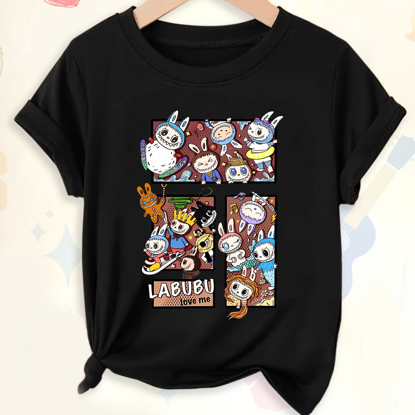 Camiseta corta de verano anime periférica tendencia bidimensional informal a juego - Imagen 28 de 40
