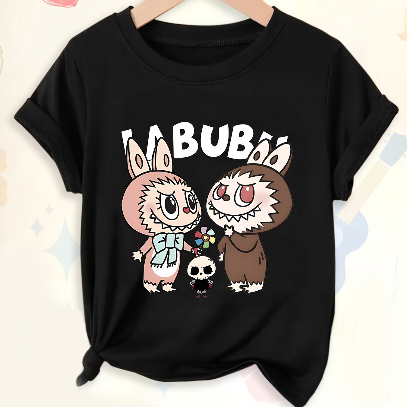 Camiseta corta de verano anime periférica tendencia bidimensional informal a juego - Imagen 29 de 40