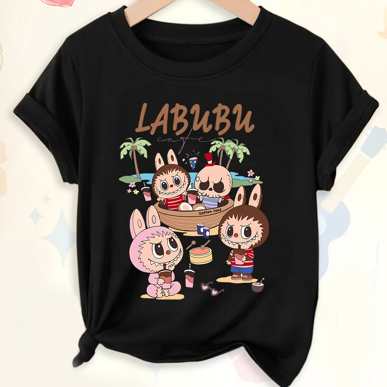 Camiseta corta de verano anime periférica tendencia bidimensional informal a juego - Imagen 30 de 40