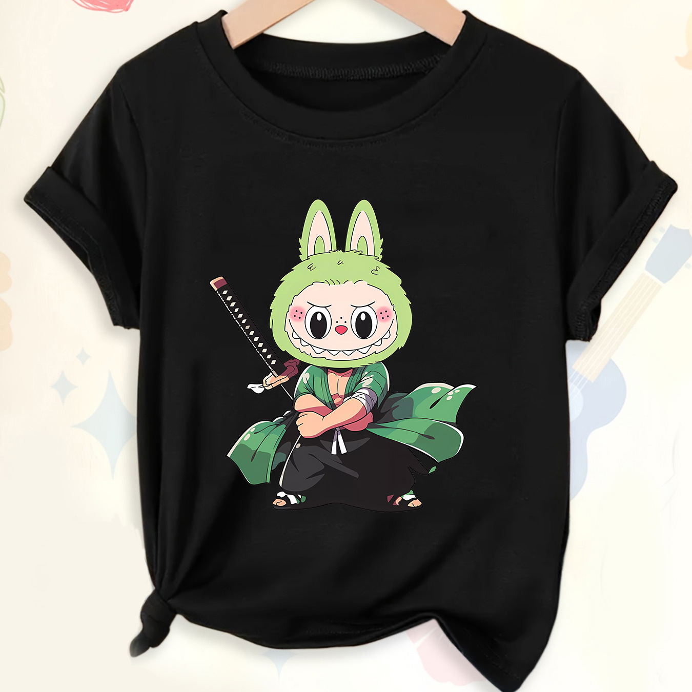 Camiseta corta de verano anime periférica tendencia bidimensional informal a juego - Imagen 35 de 40