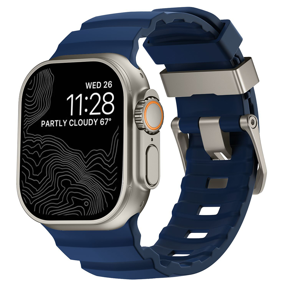 Bracelet de Montre en Silicone pour iWatch Ultra 2/1 Series 10 9 8 7 6 5 4 SE 44 - Zdjęcie 25 z 32