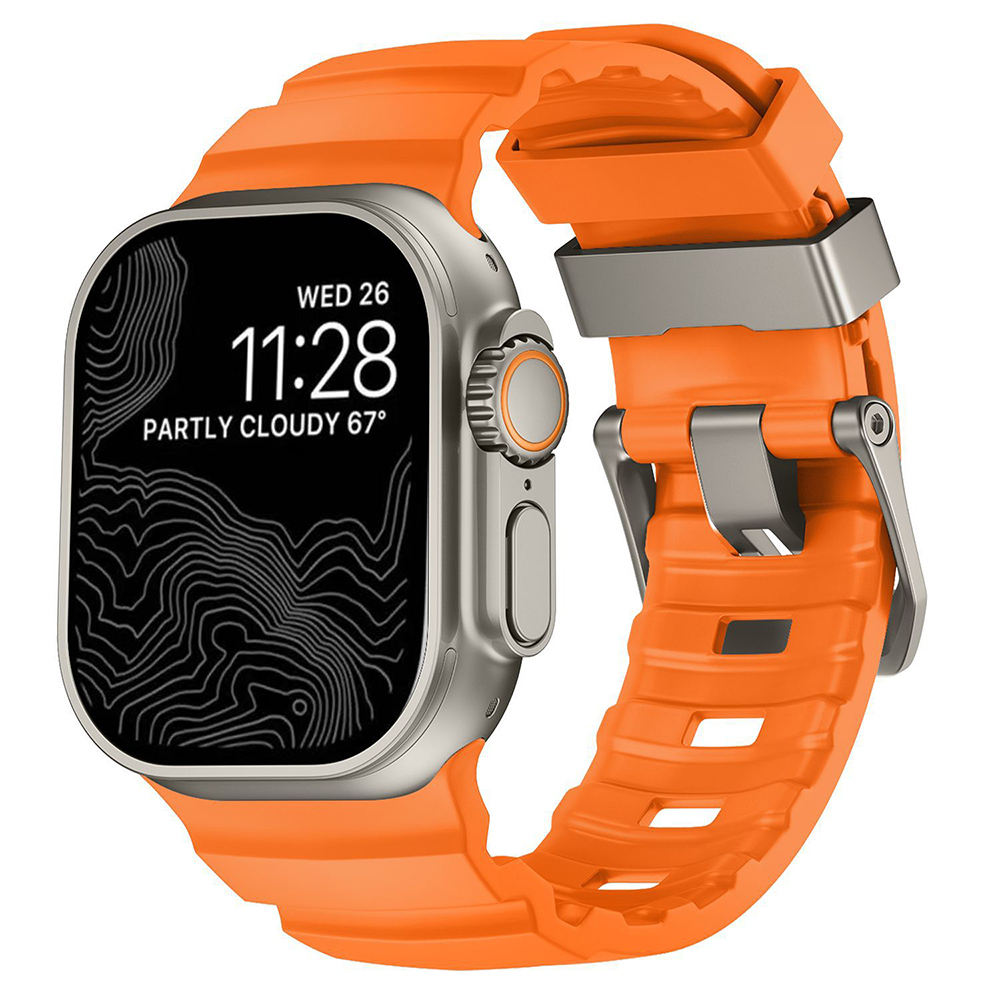 Bracelet de Montre en Silicone pour iWatch Ultra 2/1 Series 10 9 8 7 6 5 4 SE 44 - Zdjęcie 26 z 32