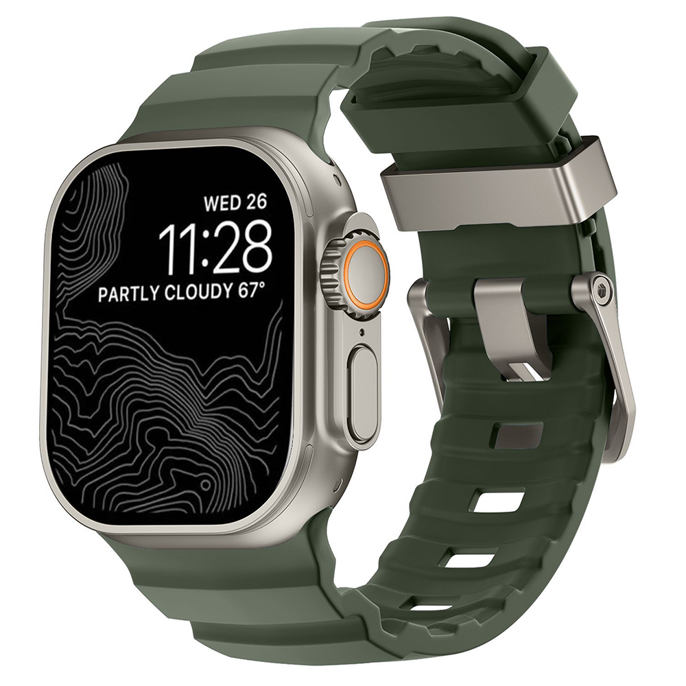 Bracelet de Montre en Silicone pour iWatch Ultra 2/1 Series 10 9 8 7 6 5 4 SE 44 - Zdjęcie 29 z 32