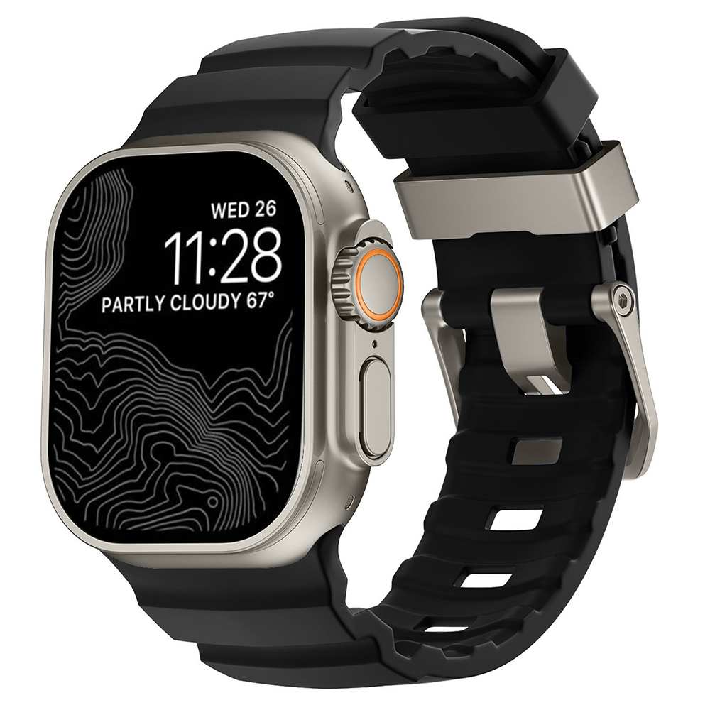 Bracelet de Montre en Silicone pour iWatch Ultra 2/1 Series 10 9 8 7 6 5 4 SE 44 - Zdjęcie 30 z 32