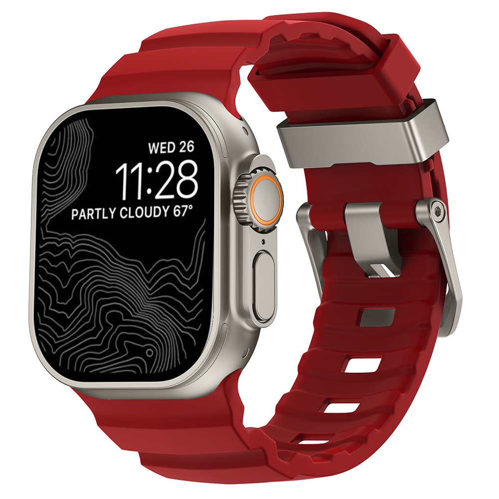 Bracelet de Montre en Silicone pour iWatch Ultra 2/1 Series 10 9 8 7 6 5 4 SE 44 - Zdjęcie 31 z 32
