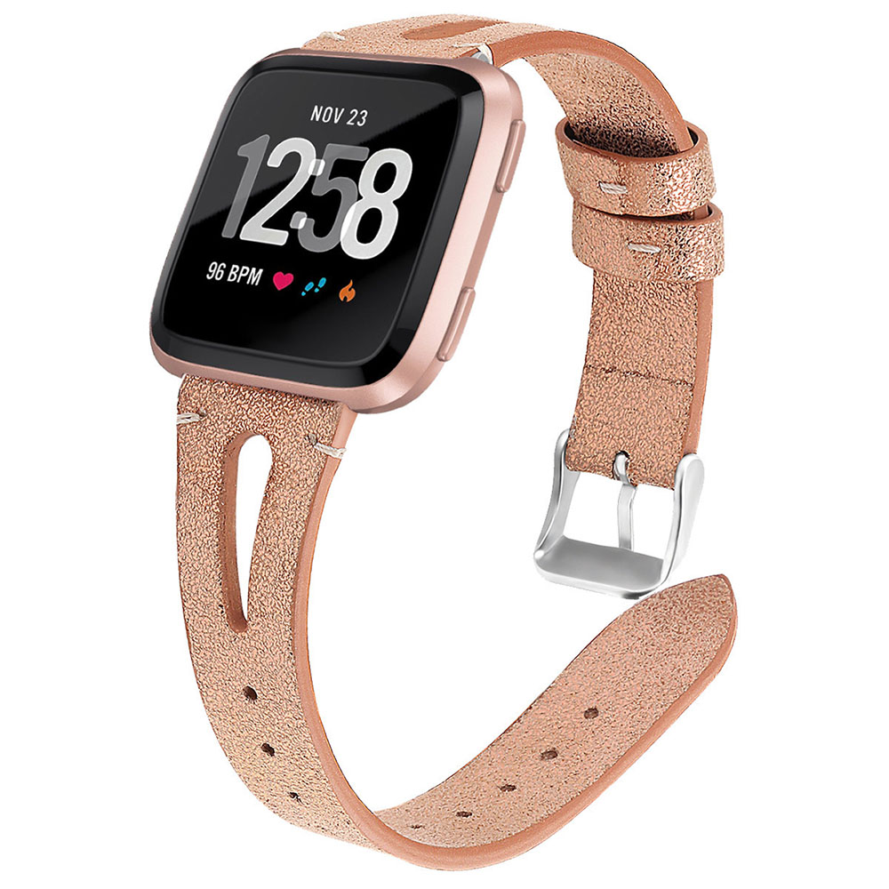 Bracelet En Cuir Véritable Pour Fitbit Versa 3 4 Sense 1 2 Et Versa Lite - Moder - Zdjęcie 32 z 35