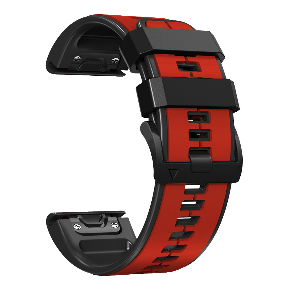 Bracelet Silicone Double Couleur Compatible Avec Garmin Fenix Tactix 7 Pro Montr - Zdjęcie 34 z 42