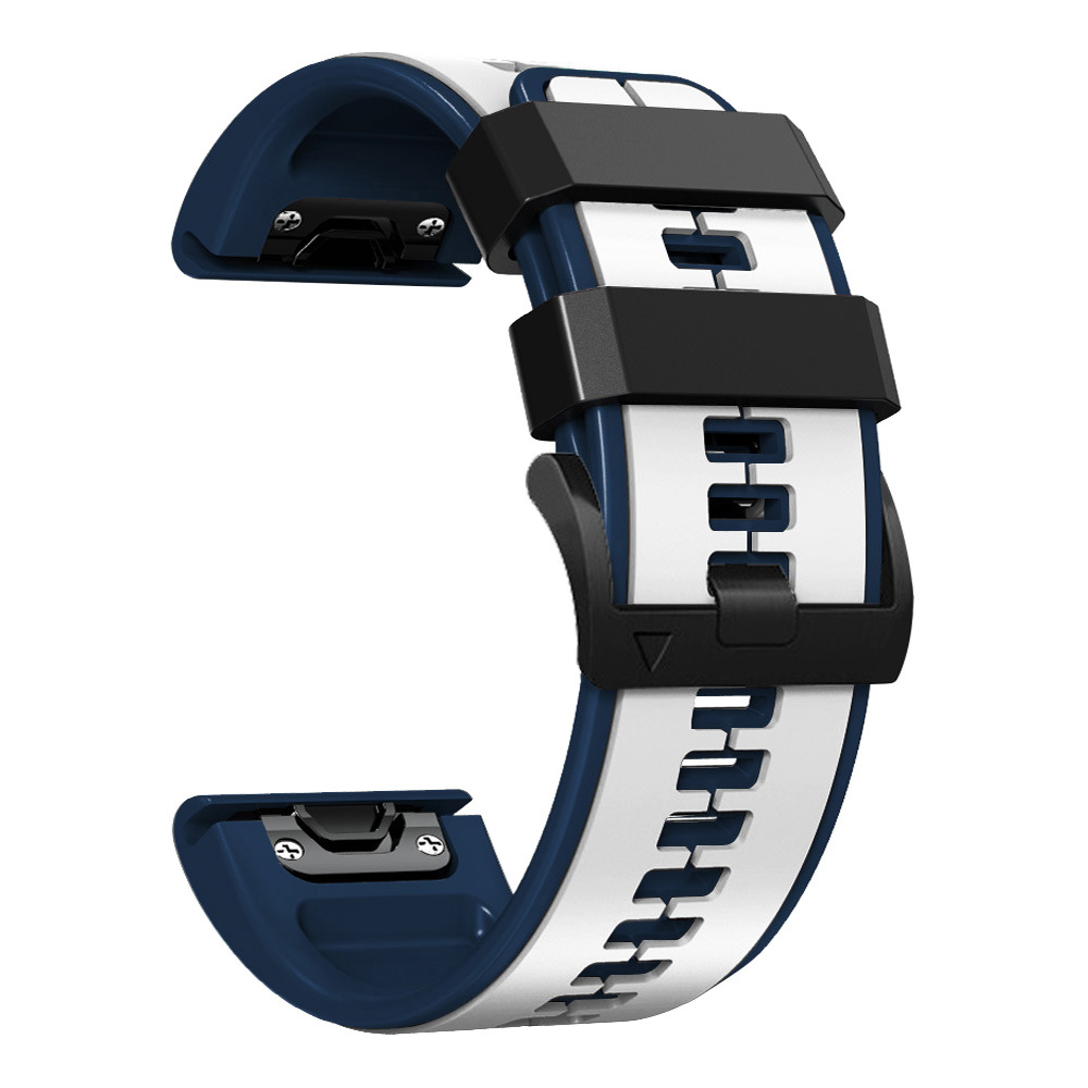 Bracelet Silicone Double Couleur Compatible Avec Garmin Fenix Tactix 7 Pro Montr - Zdjęcie 32 z 42