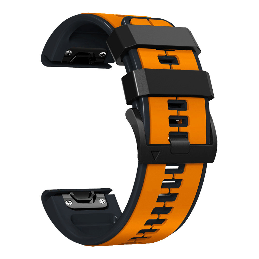 Bracelet Silicone Double Couleur Compatible Avec Garmin Fenix Tactix 7 Pro Montr - Zdjęcie 39 z 42