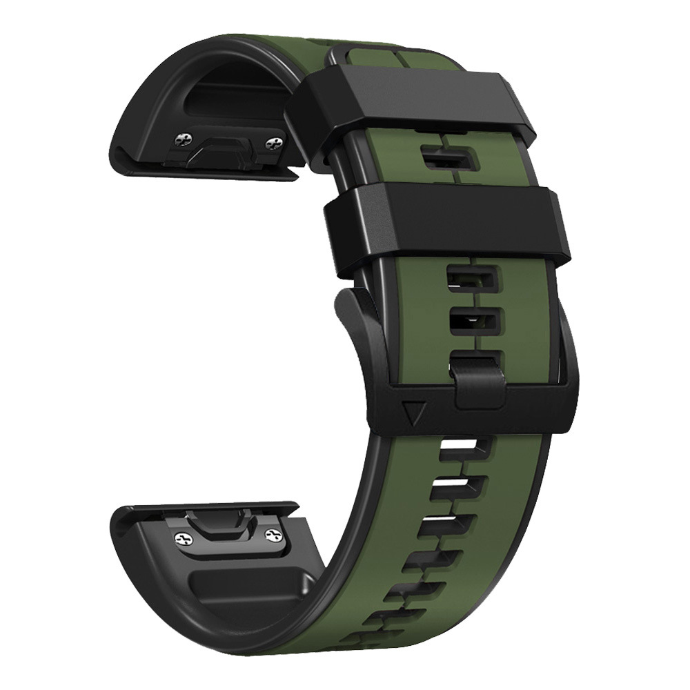 Bracelet Silicone Double Couleur Compatible Avec Garmin Fenix Tactix 7 Pro Montr - Zdjęcie 42 z 42