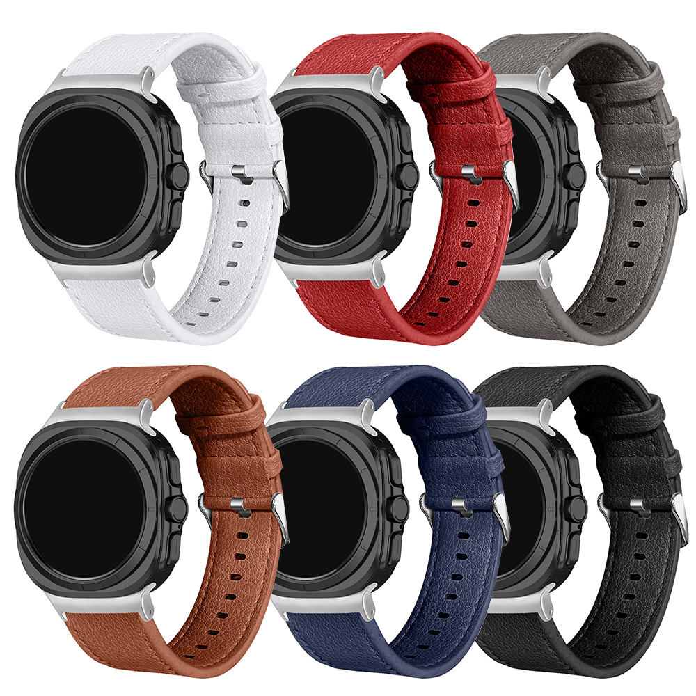 Bracelet en Cuir Véritable pour Samsung Watch Ultra 47mm - Léger et Ajustable - - Zdjęcie 3 z 30