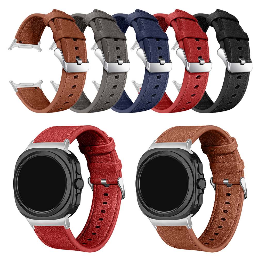 Bracelet en Cuir Véritable pour Samsung Watch Ultra 47mm - Léger et Ajustable - - Zdjęcie 4 z 30