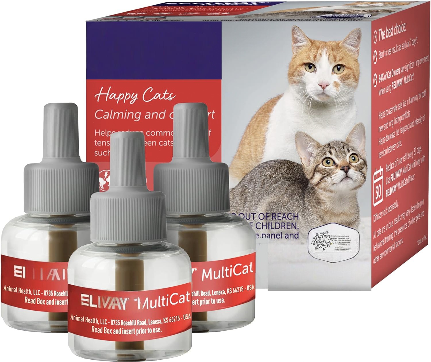 3x FELIWAY® Optimum Nachfüllflakon 48ml Feliway Optimum 30 Day Refill Value Pack - Bild 12 von 13